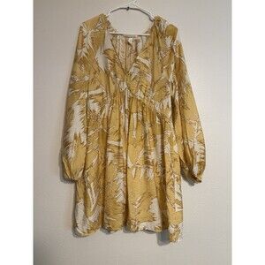 H&M Medium Dress Babydoll Above Knee Long Sleeve Boho Hippie Autumn